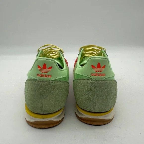 Adidas JI0197 Womens 8.5 SL 72 OG Sneakers Green Orange Retro Running Shoes - Picture 8 of 10